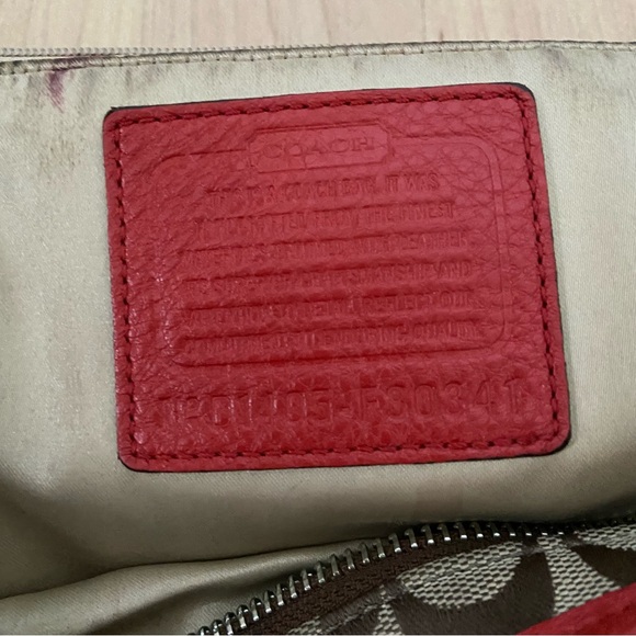 COACH Signature Jacquard Park Hobo Bag Large no body strap Y2K - Picture 10 of 12